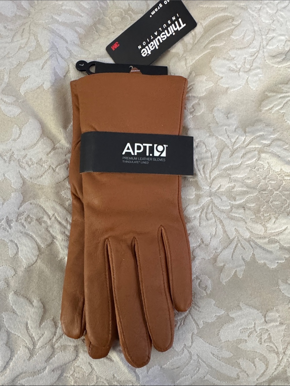 Apt. 9 women’s Tan Leather Thinsulate-Lined Gloves
